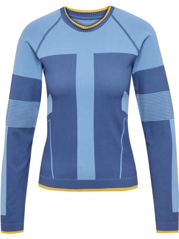 Hummel Longsleeve "Seamless T-Shirt Longsleeve" in Blau