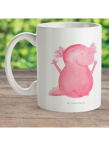 Mr. & Mrs. Panda Kindertasse Axolotl Hurra ohne Spruch in Weiß