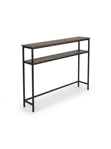 Konsolentisch in Braun/ Schwarz - (B)120 x (H)80 x (T)20 cm