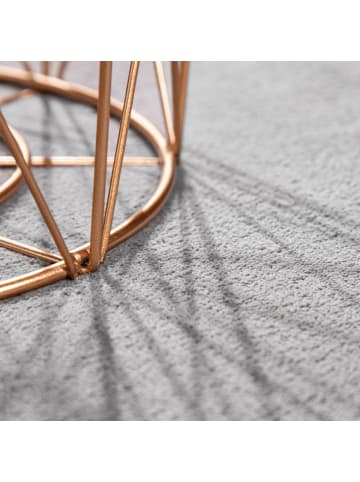 KADIMA DESIGN Waschbarer Teppich Badezimmer waschmaschinenwaschbar Unifarben in Grau