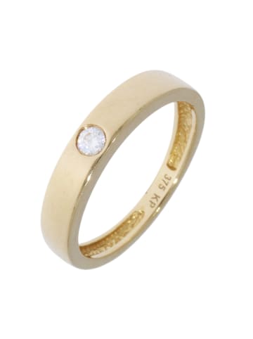 Luxxos Ring  "mit 1 Zirkonia 375 Gelbgold" in Gold