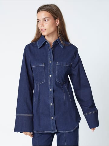 Co'couture Fitted Denim Shirt TheoCC in Dark Denim