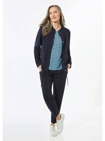 GOLDNER Kurzgröße:  Blouson mit Stehkragen in marine