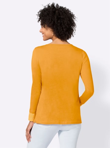 Sieh an! Langarmshirt in curry