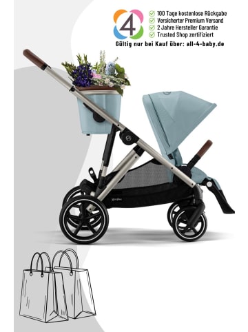 Cybex Cybex Gazelle S Kinderwagen - Farbe: Stormy Blue / Gestell Taupe