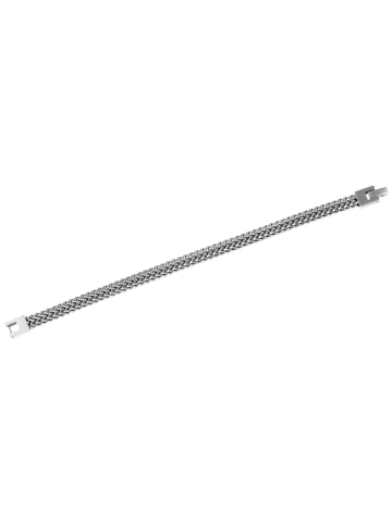 Adeliás Unisex Armband – Panzerarmband aus Edelstahl 21 cm in silber