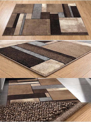 KADIMA DESIGN Läufer Patchwork pflegeleicht Wohnzimmer Schlafzimmer Flur Esszimmer in Beige