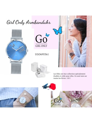 Girl Only Armbanduhr-Analog silber mittel (ca. 34mm) Girl Only GO