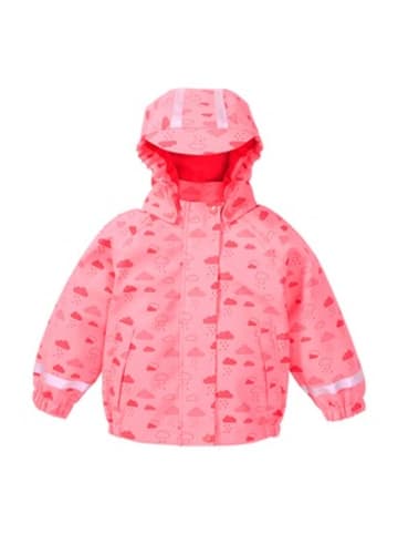 Bornino Regenjacke mit Kapuze Wolken in Rosa