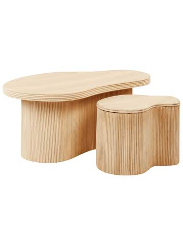 Beliani 2er-Set Couchtisch SALANTI in