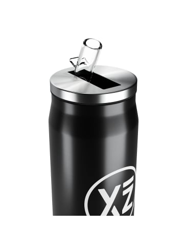 YEAZ AUDACE Isolier-Trinkflasche in schwarz