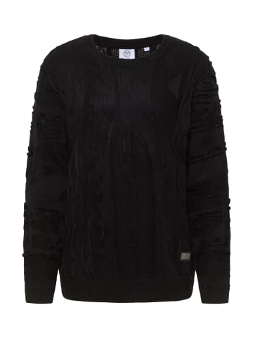 Carlo Colucci Strickpullover Fazzi in Schwarz