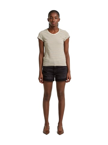 G-Star Raw Stripe Eyben Slim V-Neck Top 2.0 whitebait/teak stripe