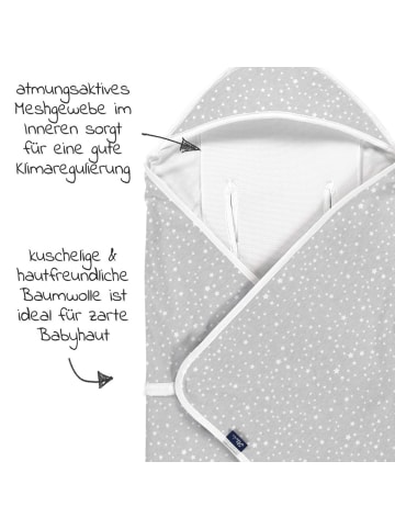 Alvi Reisedecke Jersey light 80 x 80 cm - Ste in grau