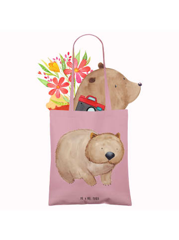 Mr. & Mrs. Panda Tasche Wombat ohne Spruch in Rosa Pastell