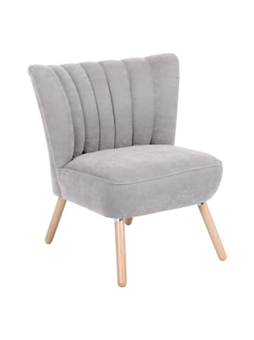 58 aufm Kessel SESSEL Kadisha Bezug Velourstoff Buche natur / silber