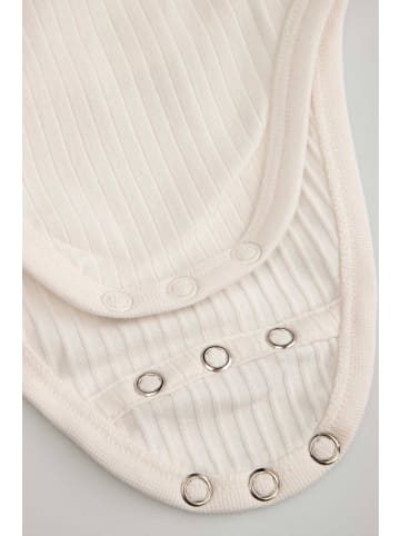 Coccodrillo Wickelbody mit langen Ärmeln in ecru
