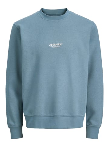 JACK & JONES Junior Sweatshirt Rundhals Locker geschnitten JJESOHO in blue mirage