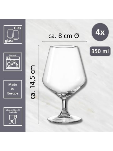 Ritzenhoff & Breker 4er Set Schwenkgläser Rumba 350 ml in transparent
