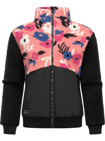 ragwear Fleecejacke Madaras Flower in Coral