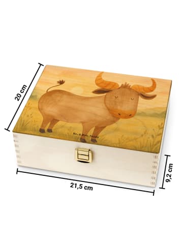 Mr. & Mrs. Panda Teedose Sternzeichen Stier Design ohne Spruch in Weiß