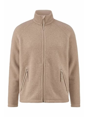 Hessnatur Wollfleece-Jacke in sand