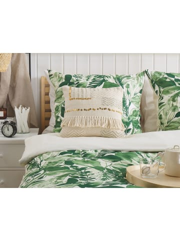 Beliani 2er-Set Dekokissen VAYALI in Beige