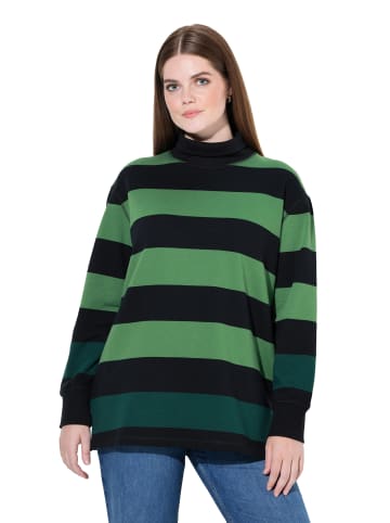 Ulla Popken Sweatshirt in moosgrün