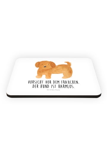 Mr. & Mrs. Panda Kühlschrankmagnet Hund Flauschig mit Spruch in Weiß