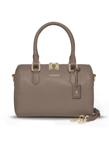 Lazarotti Bologna Leather Handtasche Leder 26 cm in taupe