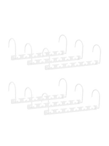 relaxdays 24x Raumsparbügel in Weiß