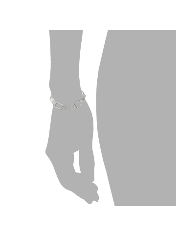 SilberDream 925 Sterling Silber Damen SilberDream Armbänder Square ca. 20cm