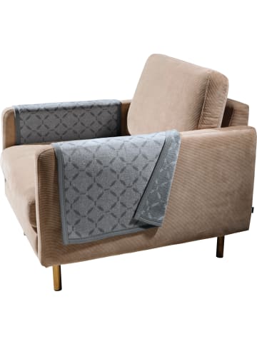 LOOKS by Wolfgang Joop Jacquard, Baumwollmischung Armlehnenschoner 2er-Pack in grau