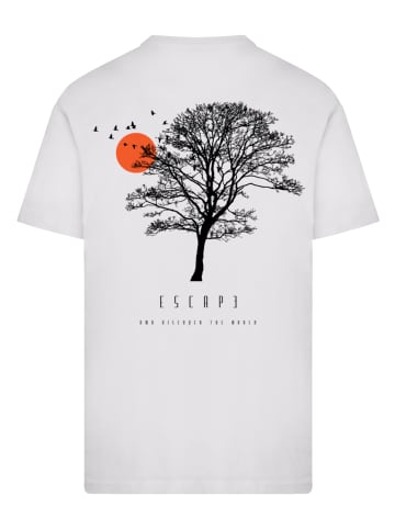 F4NT4STIC T-Shirt Escape Discover the World Tree Birds in weiß