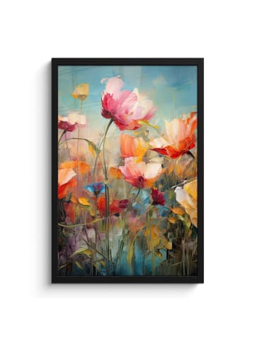 MuchoWow Poster mit Bilderrahmen Orange
