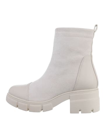 Ital-Design Stiefelette in Beige