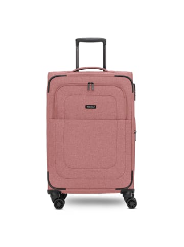 Redolz Essentials 12 MEDIUM 4-Rollen Trolley 67 cm mit Dehnfalte rose