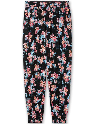 sheego Schlupfhose in schwarz-gemustert