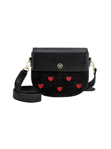 Victoria Hyde London Handtasche Love Heart in Schwarz - (L)22x(B)18x(H)6cm