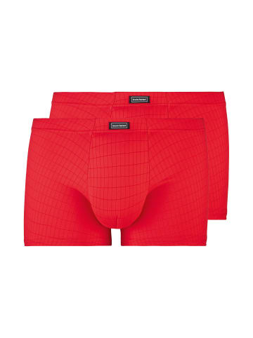 Bruno Banani Retro Short / Pant Check Line 2.0 in Rot Karo