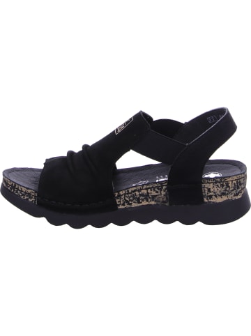 rieker Keilsandalette in schwarz