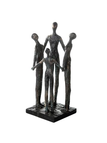 GILDE Skulptur Group bronzefarben - (H) 30 cm