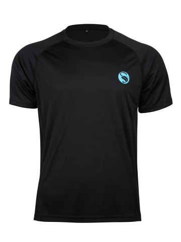 Stark Soul® Kurzarm Trainingsshirt Sportshirt in Schwarz