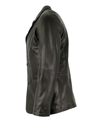 MADDOX Lederjacke Lammnappa in Schwarz