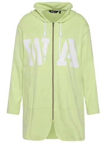 Ulla Popken Sweatjacke in limettengrün