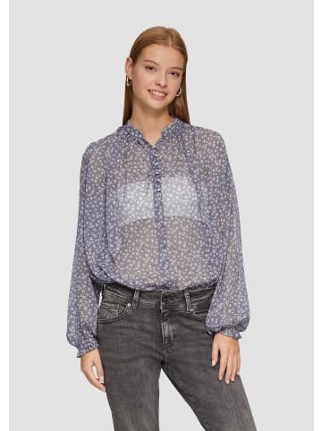 QS Bluse in 96A3_anthrazit