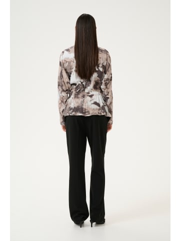 Karen By Simonsen Langarm-Bluse KBRosemarie Feminine in Rosemarie aop 1 Thunderstorm