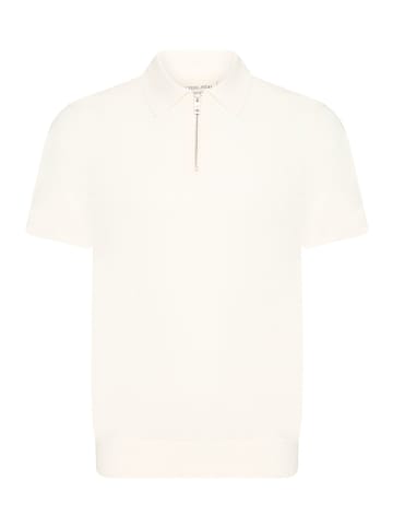 CASUAL FRIDAY Kurzarm Strickpoloshirt Polokragen Casual in Weiß