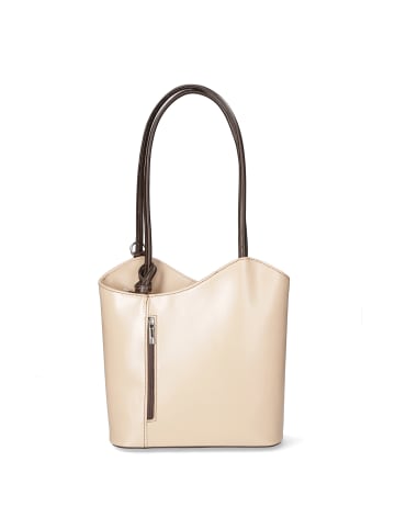FELIPA Handtasche in Taupe Dunkelbraun