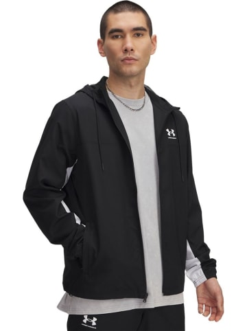 Under Armour Softshelljacke "Rival Woven Windbreaker" in Schwarz